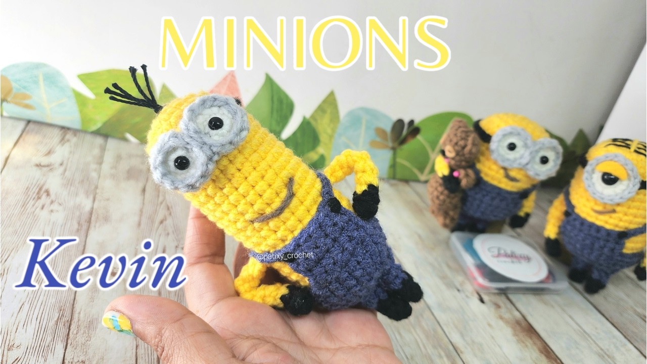 MINIONS - KEVIN Amigurumi de Mi Villano Favorito | COMO tejer a los minions con ganchillo crochet