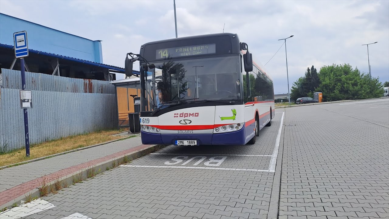 Autobus Solaris Urbino 12 III ev.č. 619 na lince 14