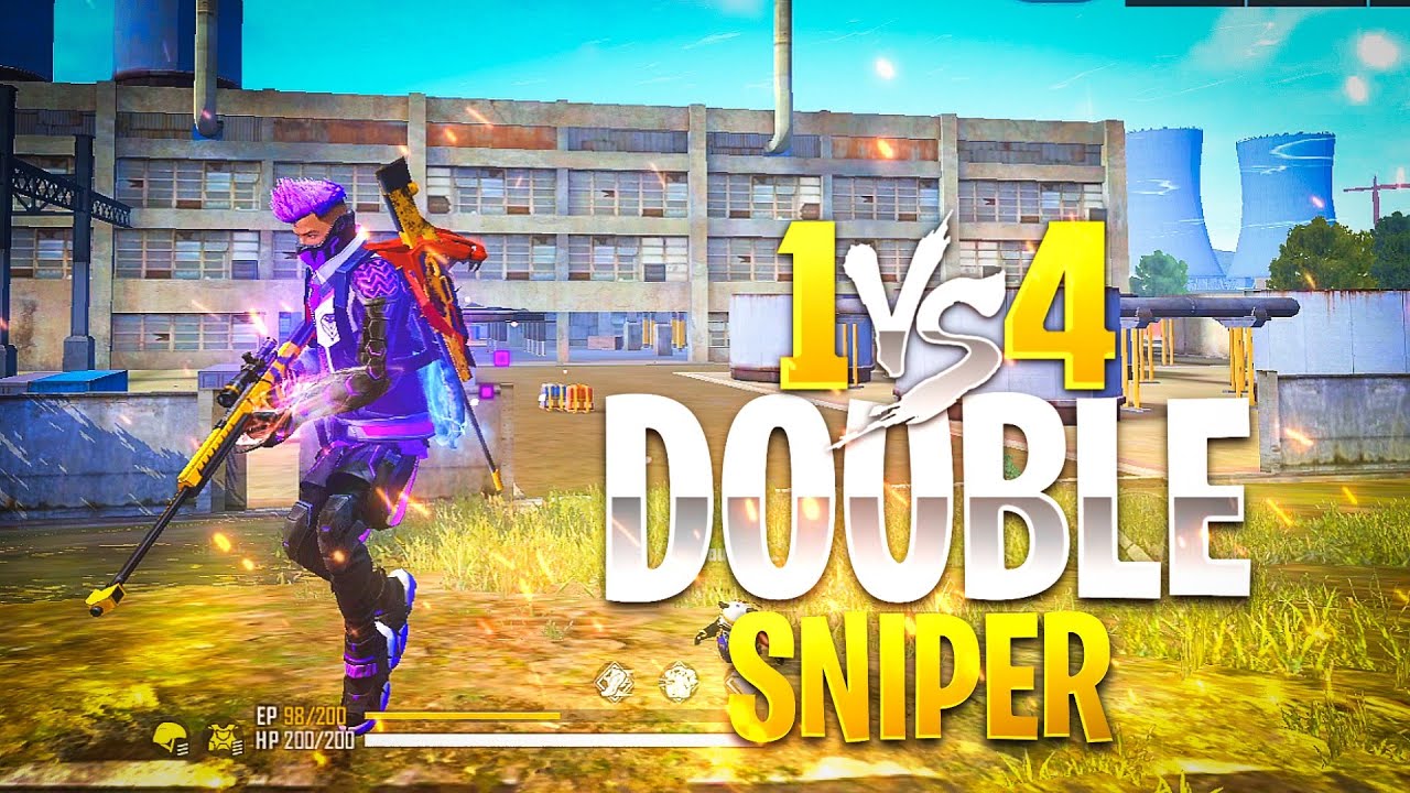OP Smooth Headshots With AWM Solo Vs Squad Gameplay - Garena Free Fire