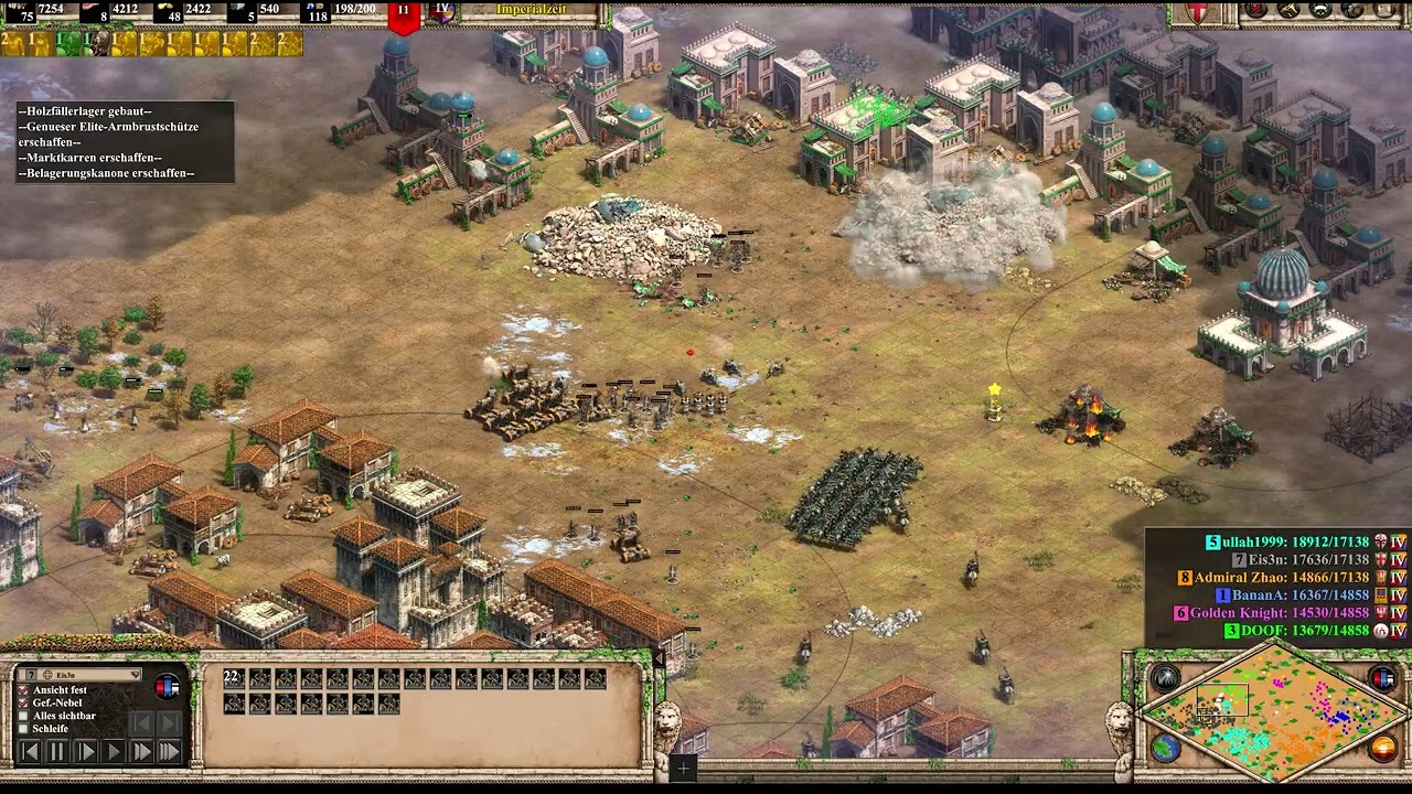 ITALIANS with Ullah and Admiral Zhao against DOOF, Golden Knight and Banana I Runestone