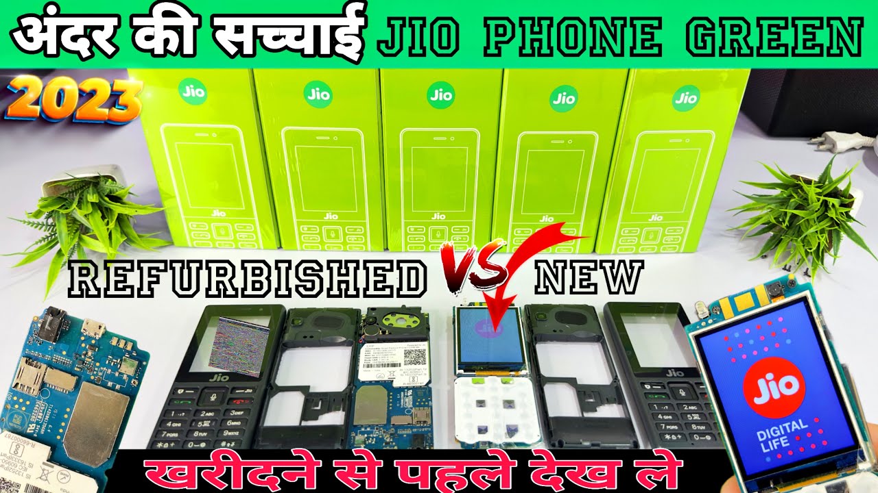 New Jio Green 2023 4G ⚡️Phone - Full Disassembly ⚡️Refurbished ⚡️F220B ⚡️Full info ⚡️Tear Down 🔥