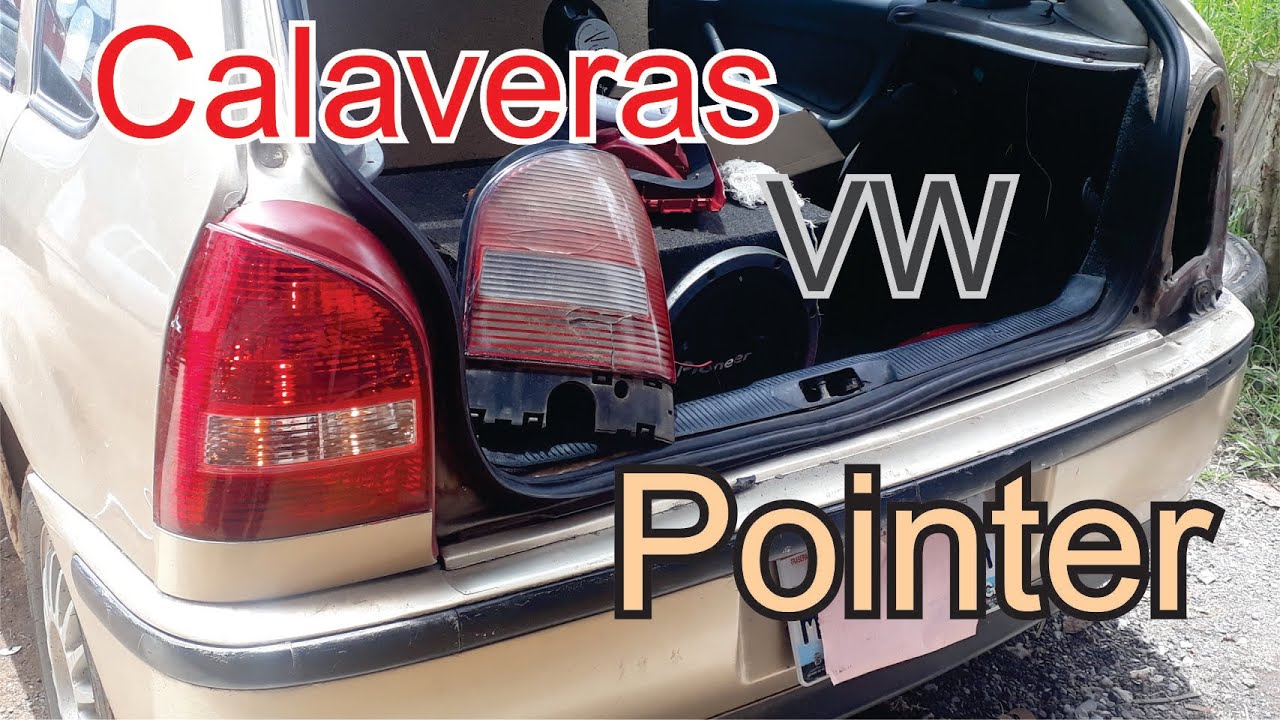 Como cambiar las calaveras del vw pointer, muy facil