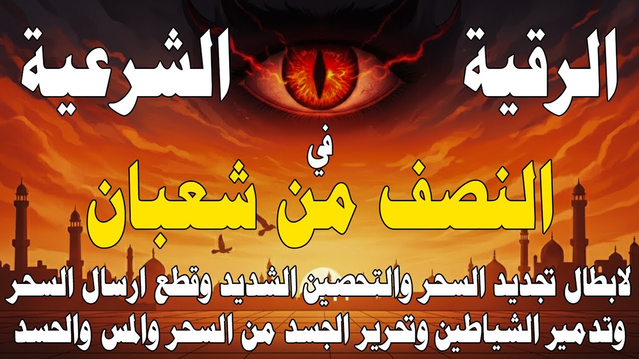 أقوى رقية شرعية في شهر شعبان🔥لابطال تجديد السحر ورد السحر على الساحر واستخراج المس والعوارض والأوجاع