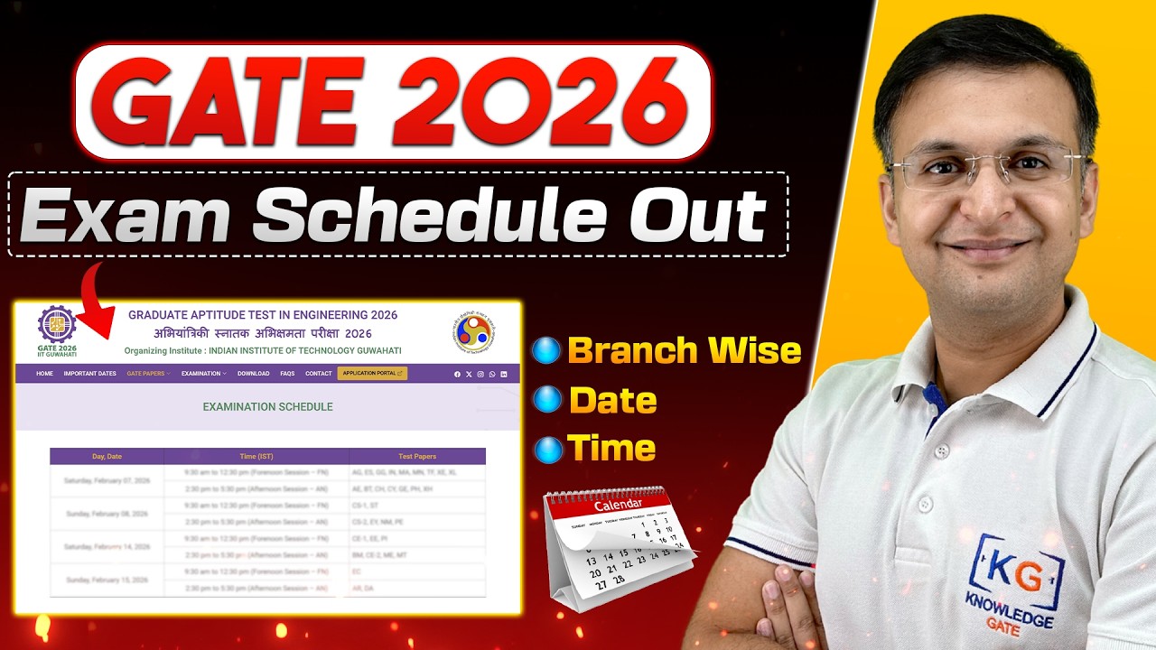GATE 2026 Date Sheet + NEW Goal Slider 🔥 Personalise Your Entire GATE Course in 5 Minutes