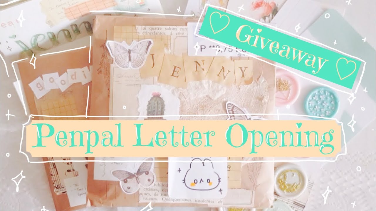 (CLOSED)♡︎ GIVEAWAY ♡︎ + Open another penpal letter with me ♡︎