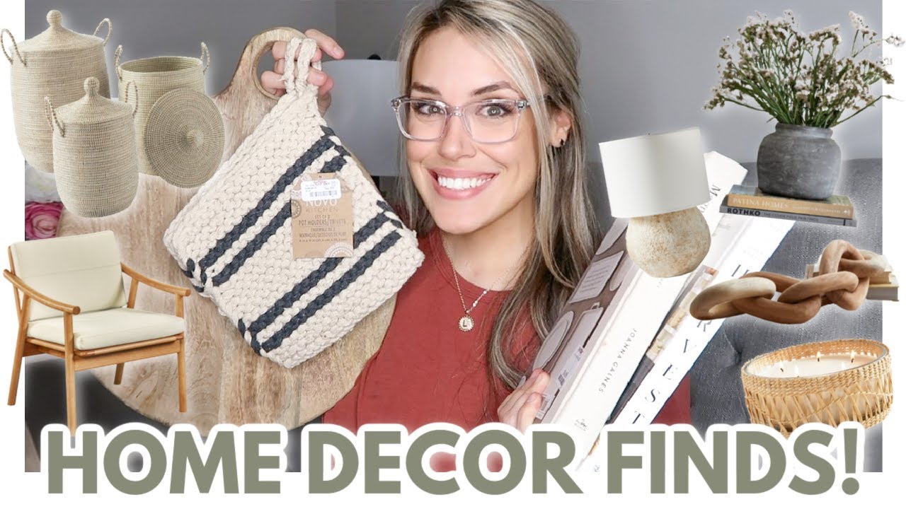 HOME DECOR FINDS & HOME DECORATING IDEAS | HOMEGOODS HAUL & SHOP WITH ME | DESIGNER DUPES FOR LESS!