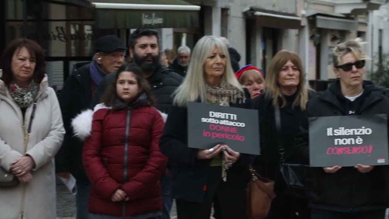 Donne in piazza a Monfalcone contro il ddl Bongiorno: 