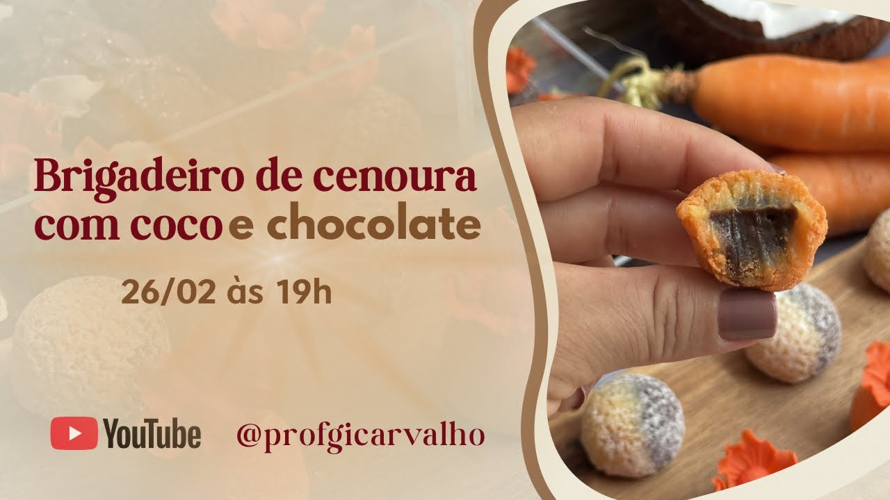 Brigadeiro de Cenoura com coco e chocolate