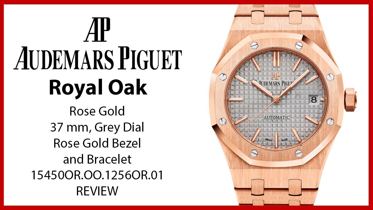 ▶ Audemars Piguet Royal Oak Selfwinding Nickel Grey Index Rose Gold 15450OR.OO.1256OR.01 - ОБЗОР