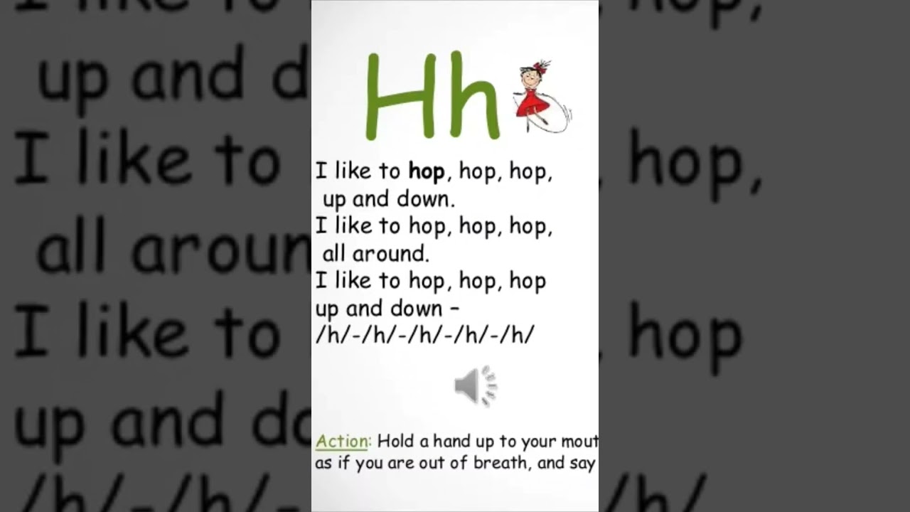 Jolly Sounds Hh |phonics|Letter song story action#subscribe #kindergarten #kids#letter #jollyphonics
