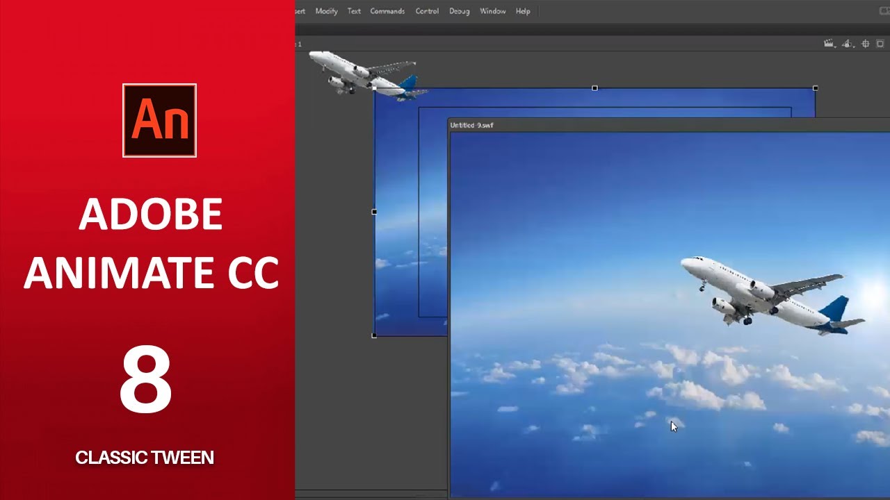 Classic tween-Adobe Animate CC Tutorial 8 | Full Course in English | Beginners Tutorial