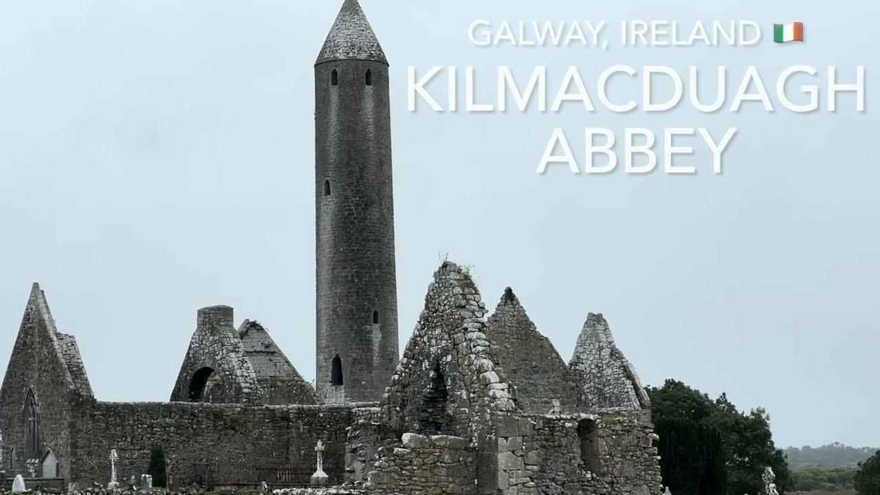 Kilmacduagh Abbey, Galway, Ireland (4K)