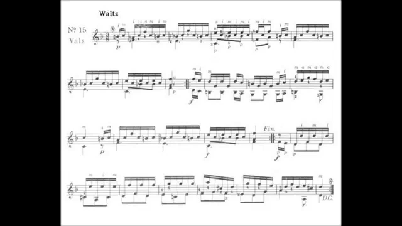 Matteo Carcassi Op.59 No.15, Waltz
