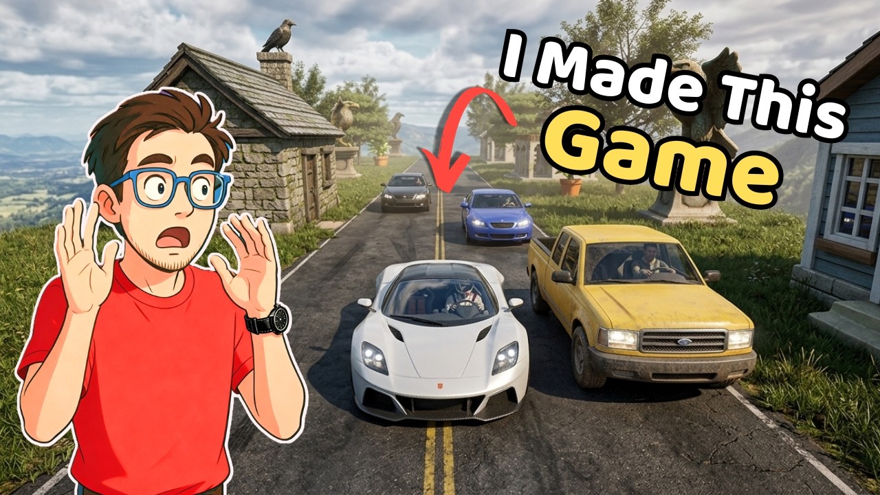 I Made a Car Racing Game Using AI (Hyper3D Rodin AI) | Unity Game Devlog 01 #ai