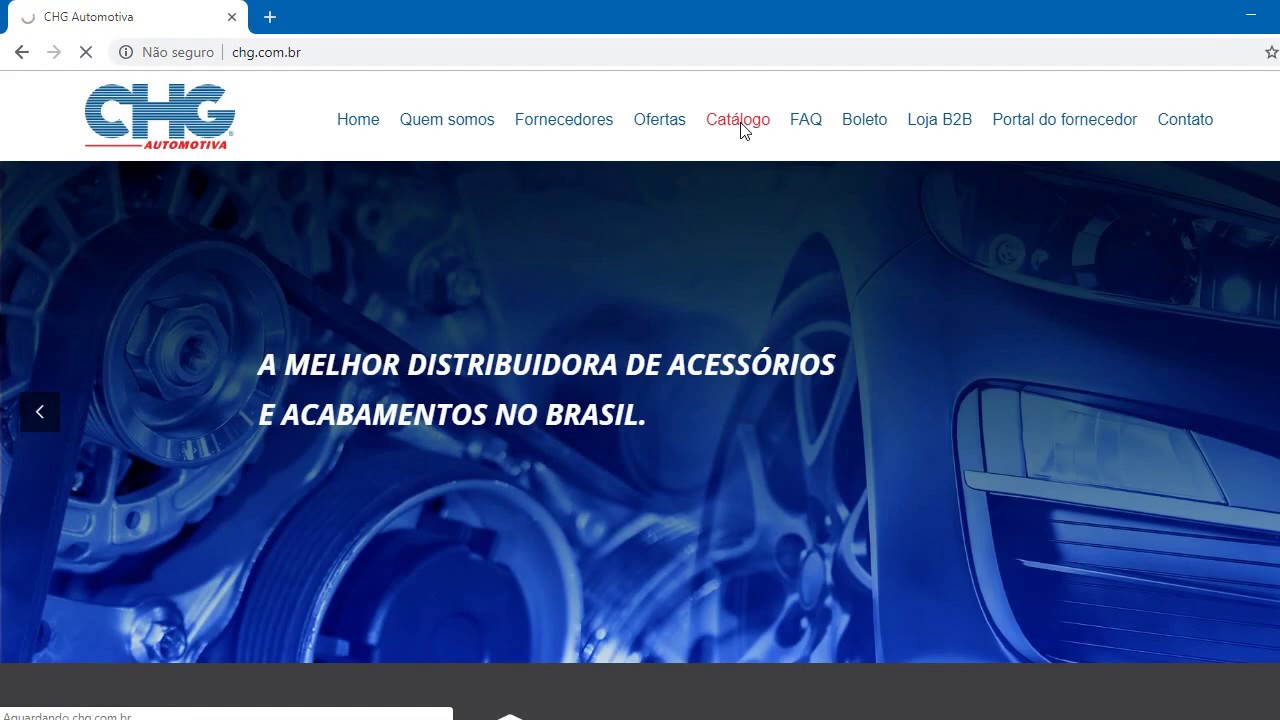 Instala&ccedil;&atilde;o Cat&aacute;logo CHG