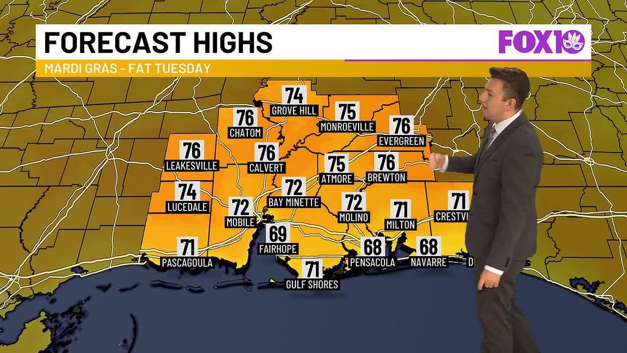 Great parade weather with comfortable temperatures