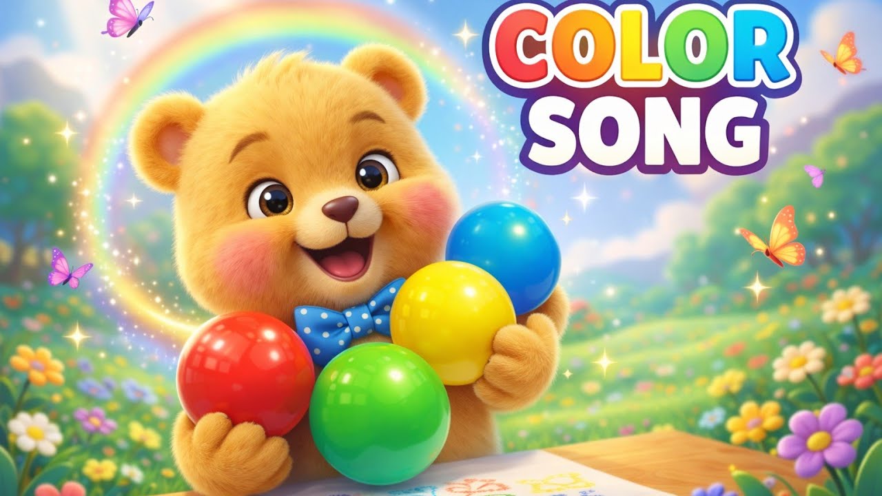 «Учим цвета вместе с Бу Бу 🌈 | Веселая песенка про цвета для детей»