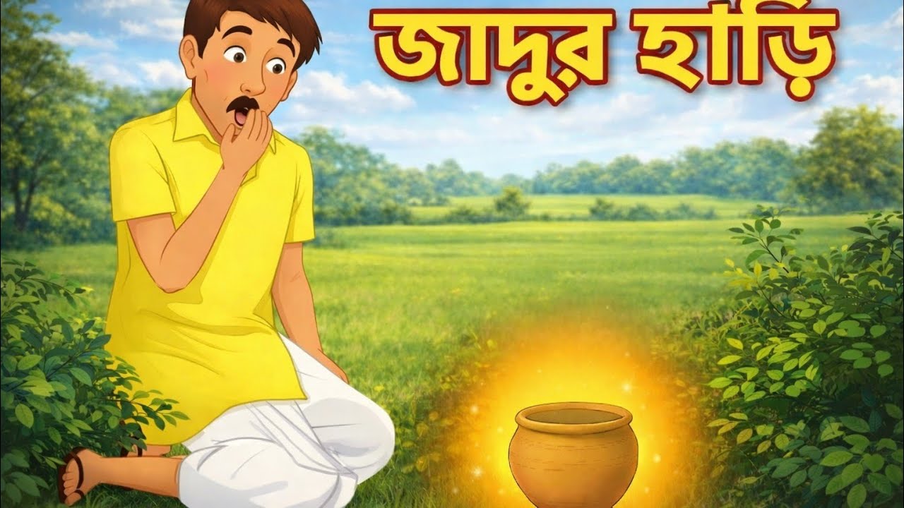 জাদুর হাড়ি।Jadur hari।Bangla cartoon।Bengali moral story।SundayToons Bangla।