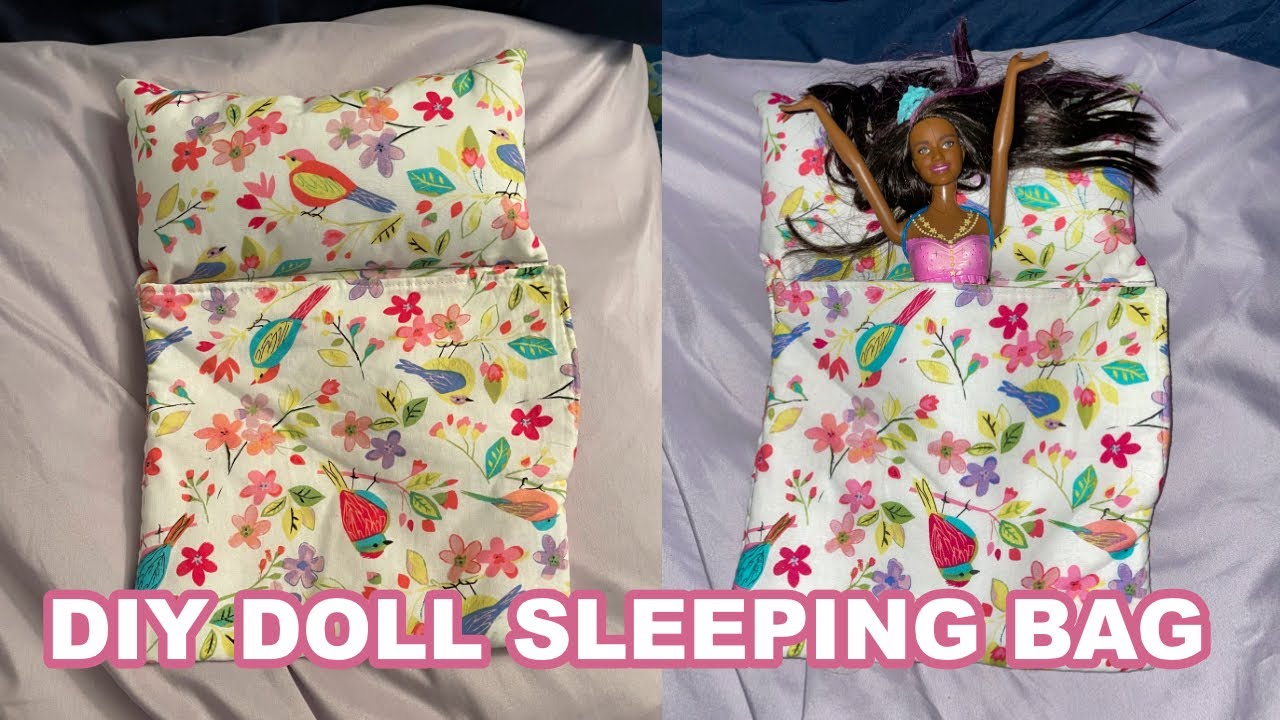 Sewing a DIY doll and stuffed sleeping bag