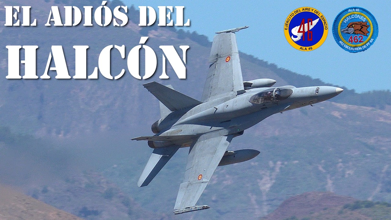 (4K) Video Despedida de los EF-18 Hornet del Ala 46 del Ej&eacute;rcito del Aire y del Espacio. Gando.