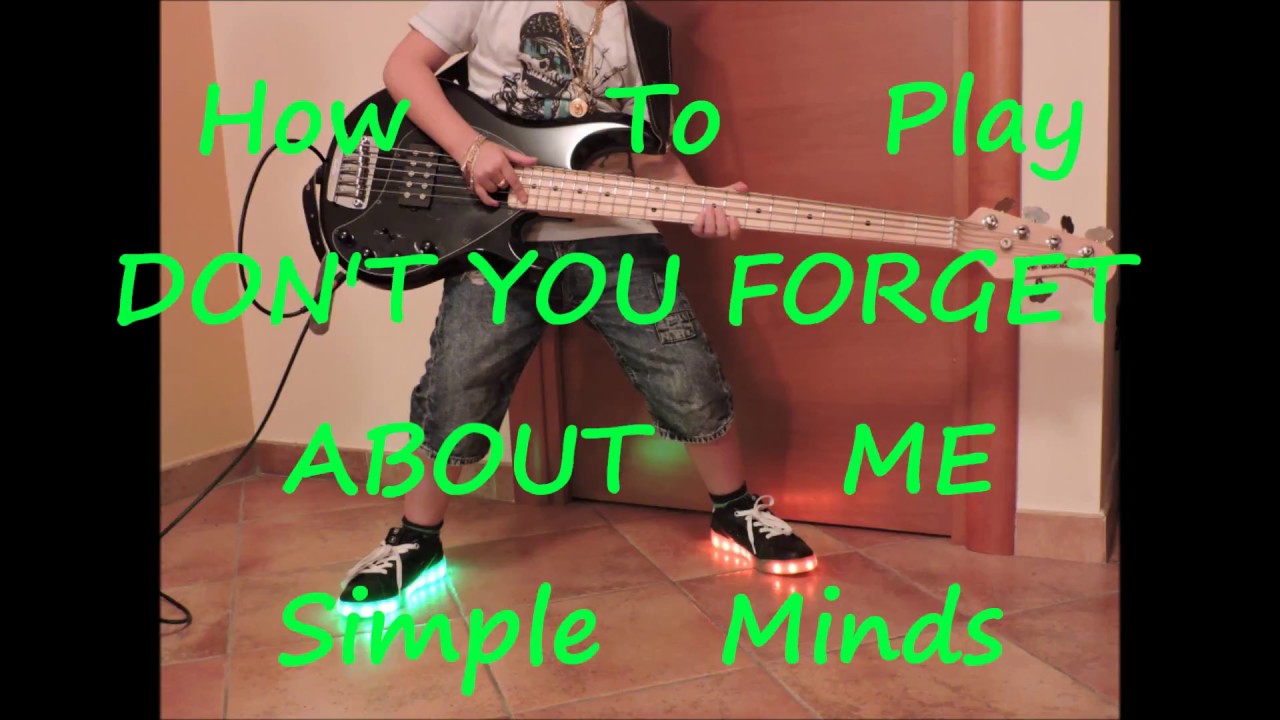 Simple Minds - Don't You (Forget About Me) (BASS HOW TO PLAY LESSON COVER)