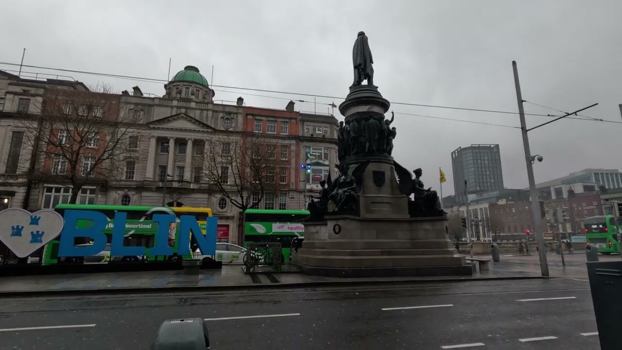 Exploring Dublin , from Temple Bar to O’Connell Street via River Liffey 🇮🇪 