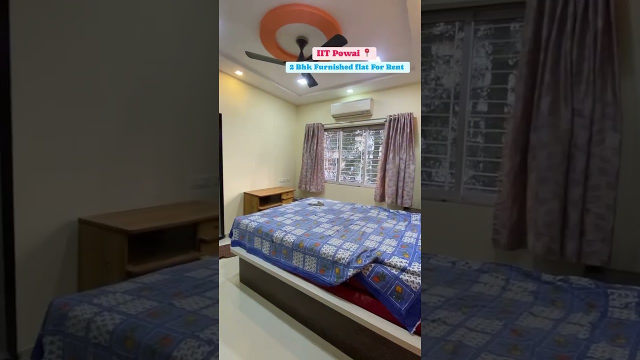 #iit #powai #2bhk #furnished #flat for #rent 62k Negotiable call For more details 9702869591 #viral
