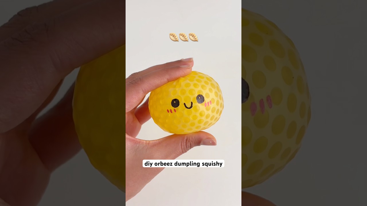 Мягкая игрушка-антистресс в виде пельменей Orbeez, сделанная своими руками 🥟 #diy #squishy #fidget