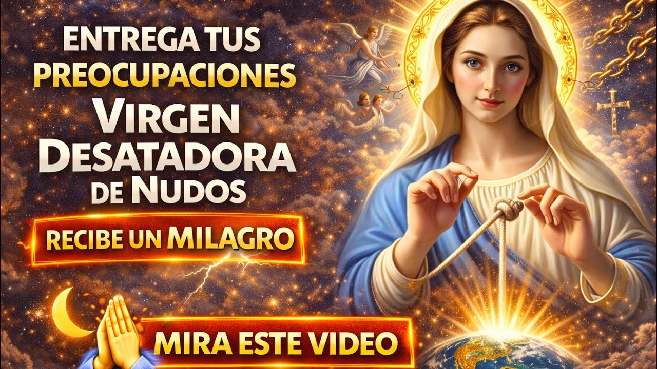 Oración Nocturna a la Virgen Desatadora de Nudos 🌙 Entrega tus Preocupaciones y Recibe un Milagro