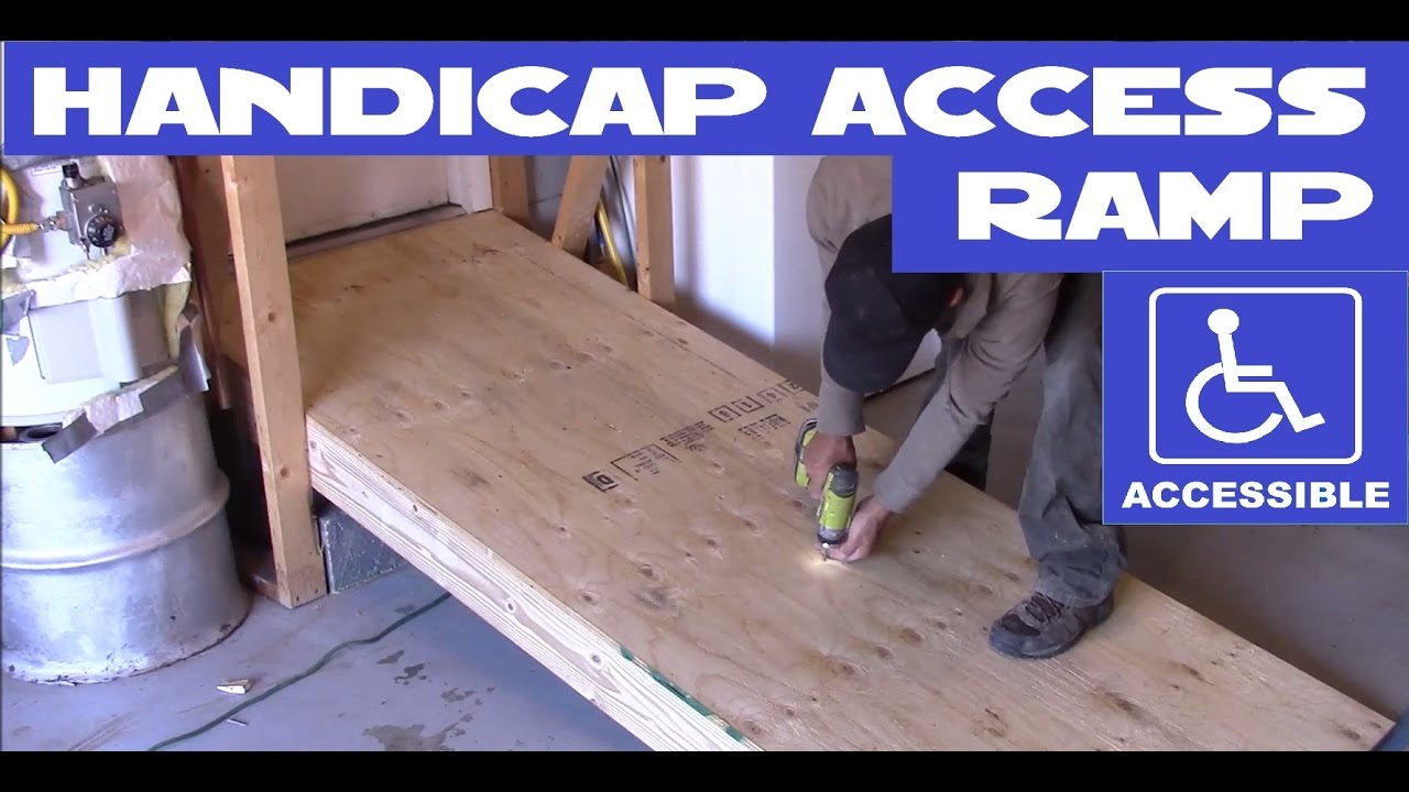 DIY Handicap / wheelchair access ramp