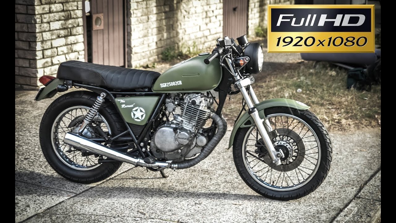 Military Cafe Racer Suzuki GN250 