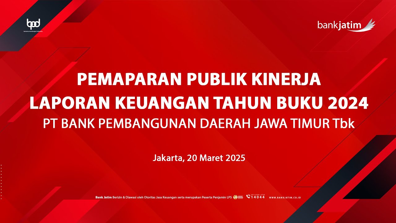 Pemaparan Publik Kinerja Laporan Keuangan Tahun Buku 2024