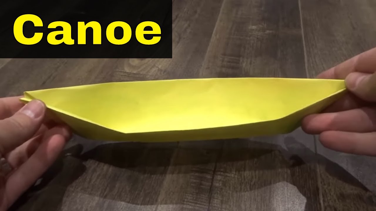 How To Make A Paper Canoe-Easy Origami Tutorial