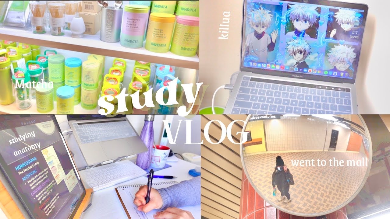 STUDY VLOG | first week of class, back to school, lots of studying, student life in canada (online)