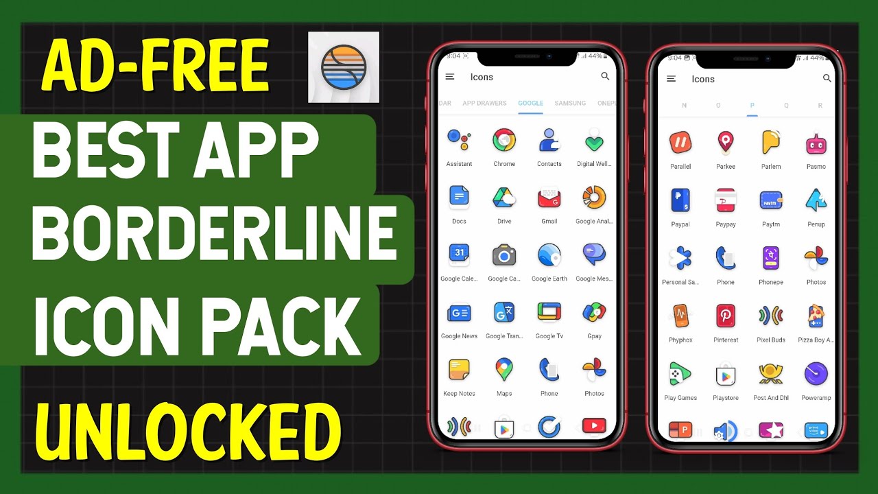 Best Free Borderline Icon Pack App for Android