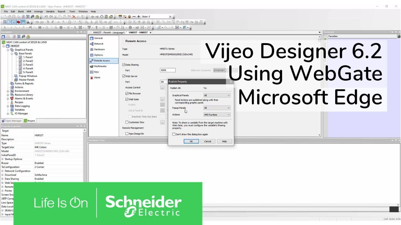 Vijeo Designer Webgate with Microsoft Edge | Schneider Electric Support