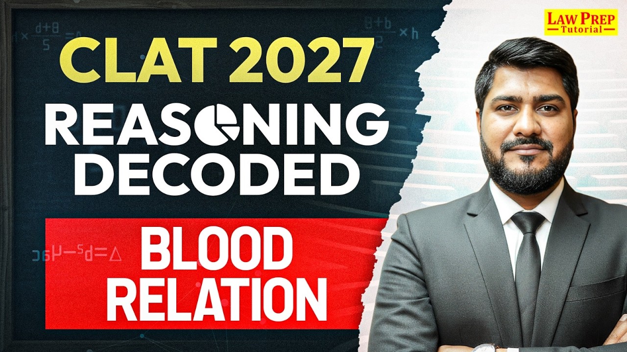 CLAT 2027 Analytical Reasoning | Blood Relation | CLAT Preparation 2027