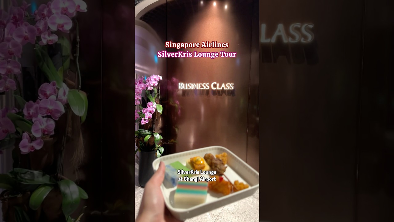 Experiencing the Singapore Airlines Lounge! How Fancy is this?