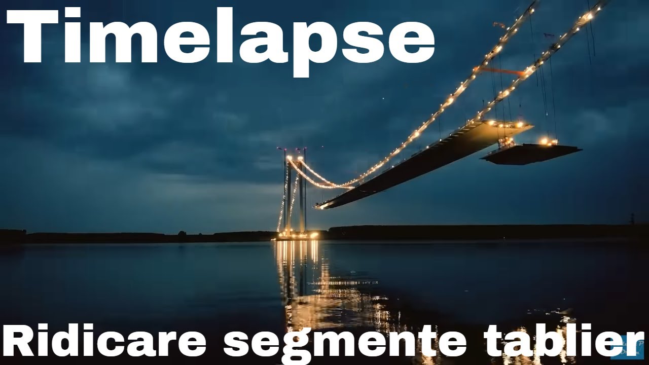 POD Suspendat Dunare Ep. 177 | Timelapse Ridicare tablier | Suspension Bridge Construction