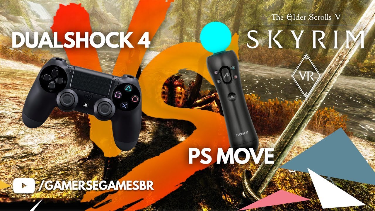 Skyrim VR - Controle Dualshock 4 VS Controles Move - Qual o melhor?