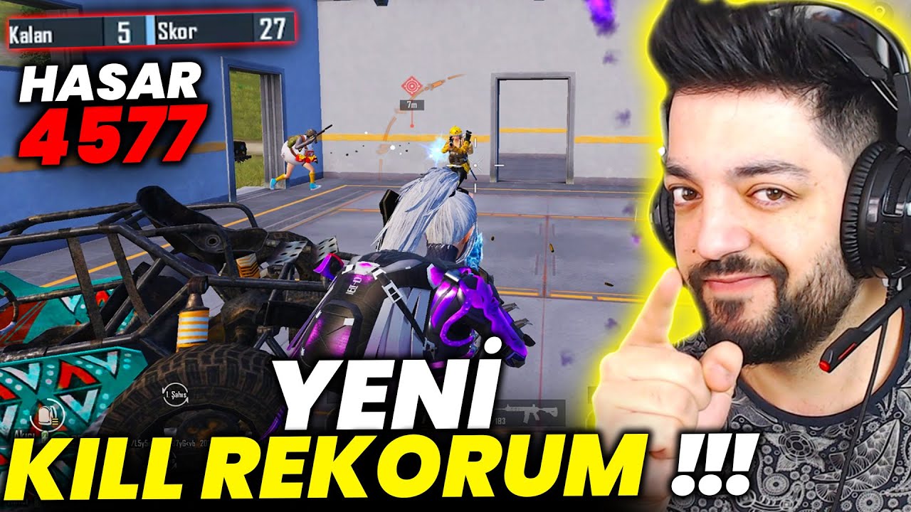 YENİ KİLL REKORUM !! 4577 HASAR ONE MAN SQUAD - PUBG Mobile
