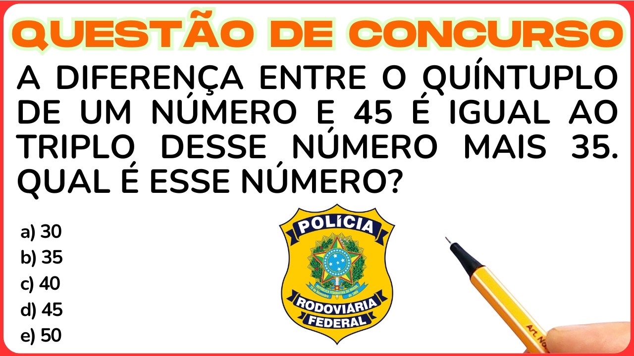 ⚠️ NÃO É CONTA DIFÍCIL, É INTERPRETAÇÃO!