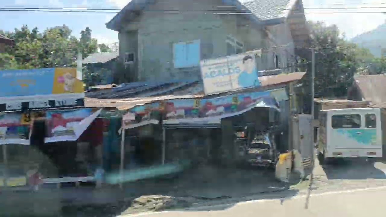 Relaxing Video || Bus window View  at Pugo,La Union