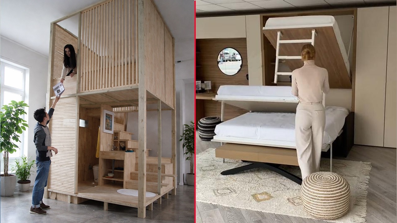 Genius Small Apartment Design Trends   Space Saving Furniture & Smart Living Ideas ▶3