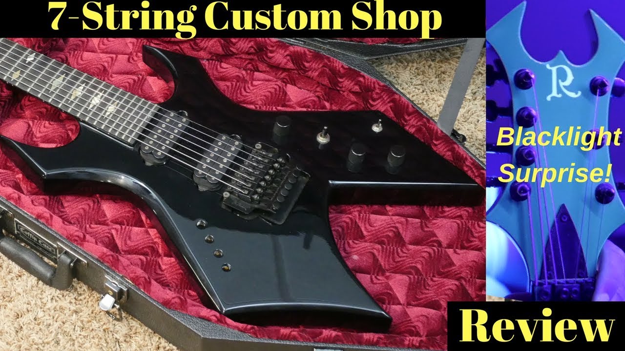 Blacklight Surprise! A Novice 6-String Player's Thoughts About a 7-String | 2000 B.C. Rich Warlock