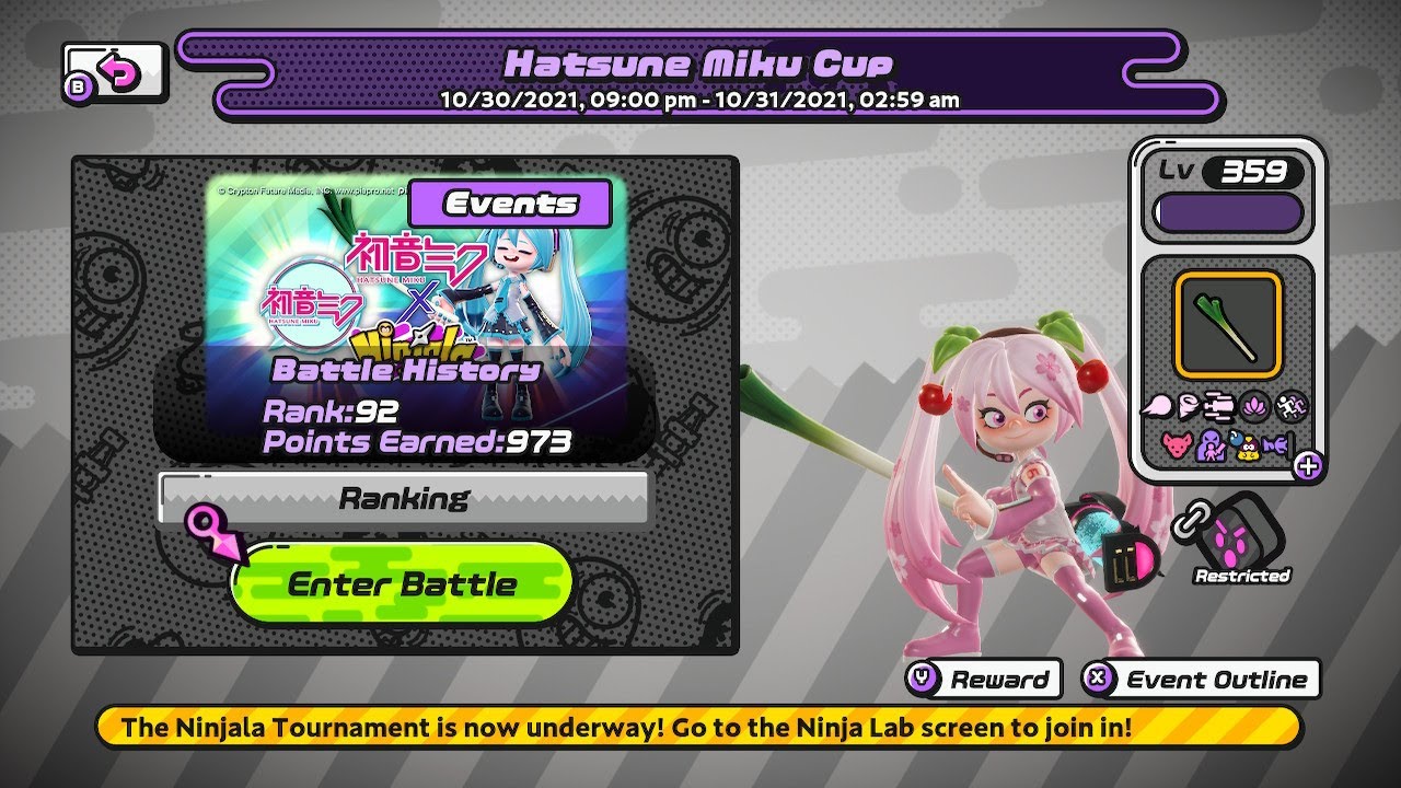 Ninjala - Season 7 - Hatsune Miku Cup - Part 1