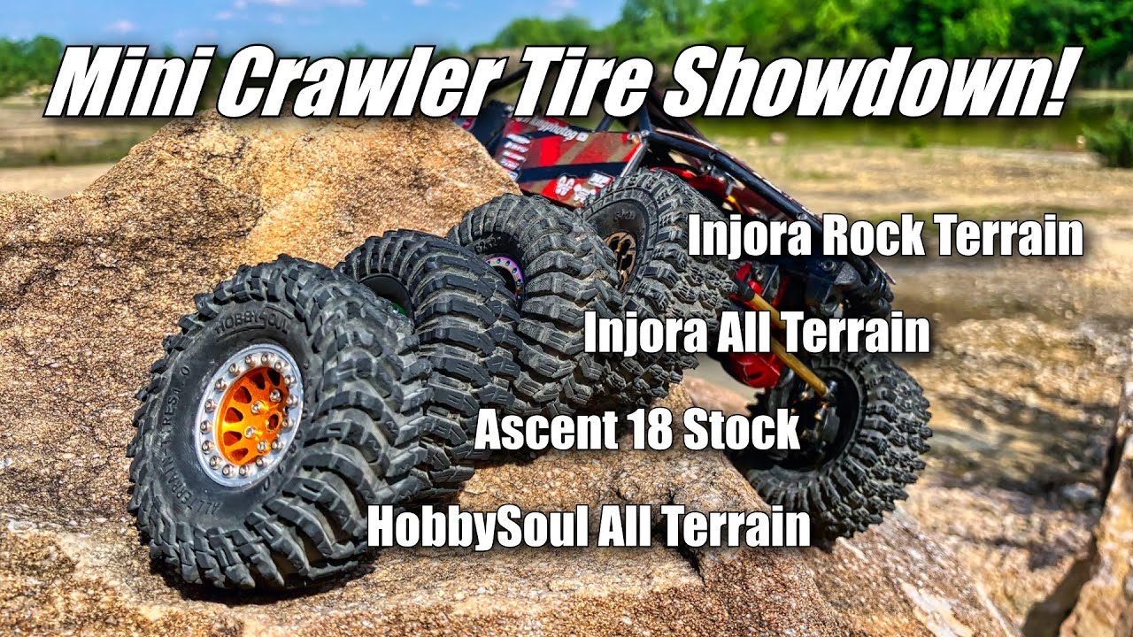 1.0 Mini Crawler Tire Showdown Redcat Ascent 18 vs Injora and HobbySoul
