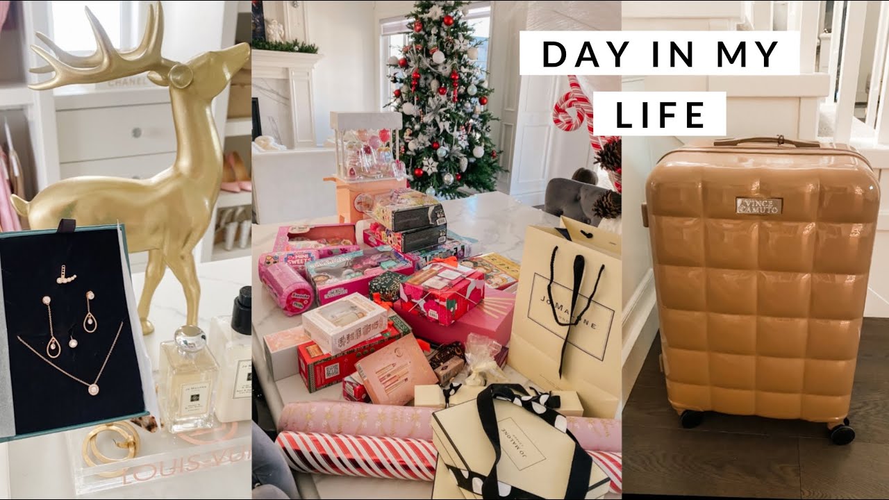 DAY IN MY LIFE! JEWELRY HAUL, PACK WITH ME, CHRISTMAS GIFTS!🎄ll HOLIDAY VLOG 02 🎅🏻