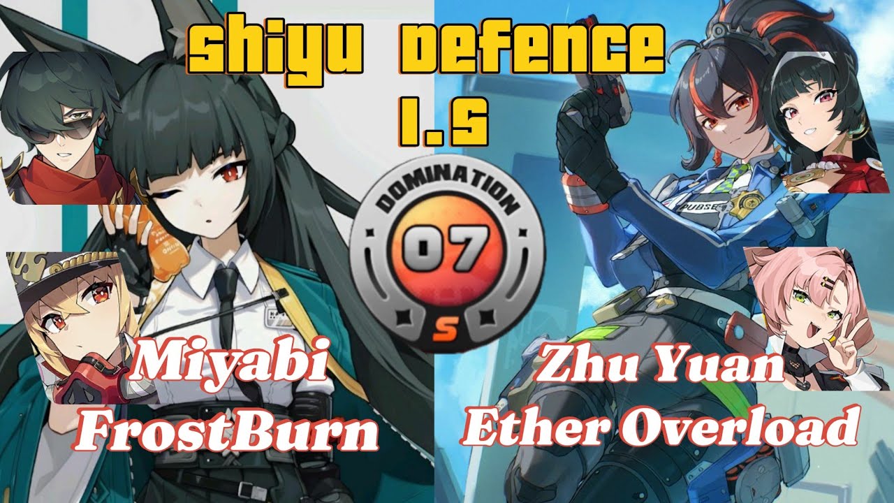 New Shiyu Defence M0 Miyabi FrostBurn & M0 Zhu Yuan Ether Overload | Zenless zone zero