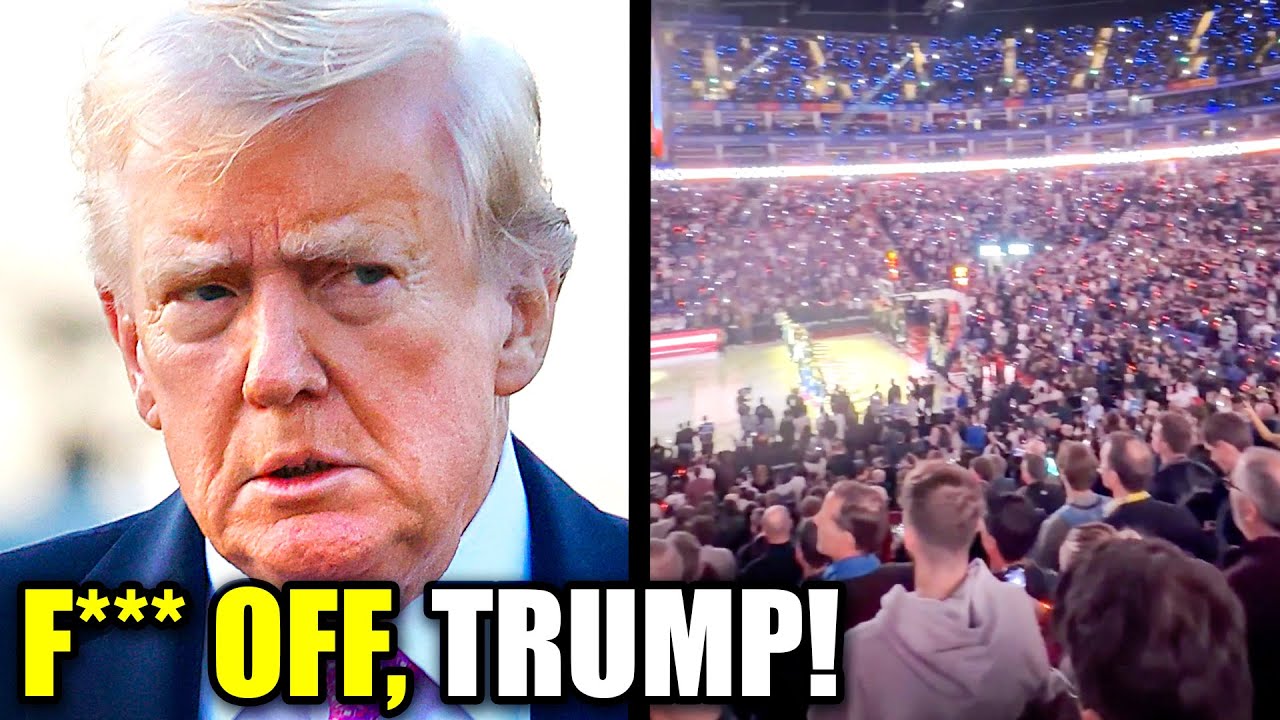 Crowd ERUPTS When Fan Disses Donald Trump at NBA Game
